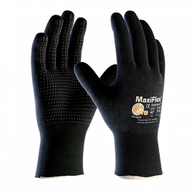 FUZZIO 24 paires de gants de travail Ogrifox enduits et porte-gant