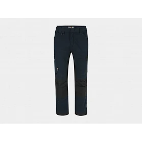 Pantalon de Travail Homme Kaki fonce Relaxed Fit 100%Coton Multi Poches  Taille Elastique Lache Casual