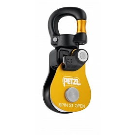 Poulie simple avec émerillon ouvrable Spin S1 Open - PETZL