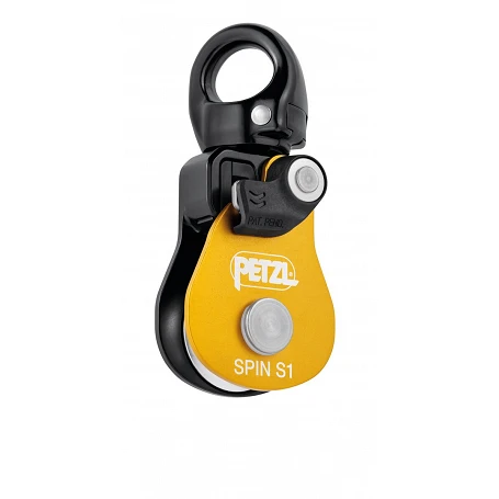 Poulie simple compacte avec émerillon Spin S1 - PETZL