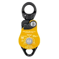 Poulie double avec émerillon jaune Spin L2 - PETZL