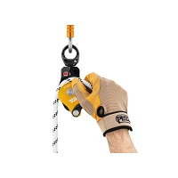 Poulie double avec émerillon jaune Spin L2 - PETZL